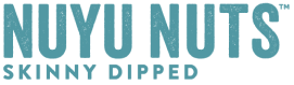 Logo von NUYU NUTS, nachhaltige Nuss-Snacks aus Hamburg, mit Schriftzug 